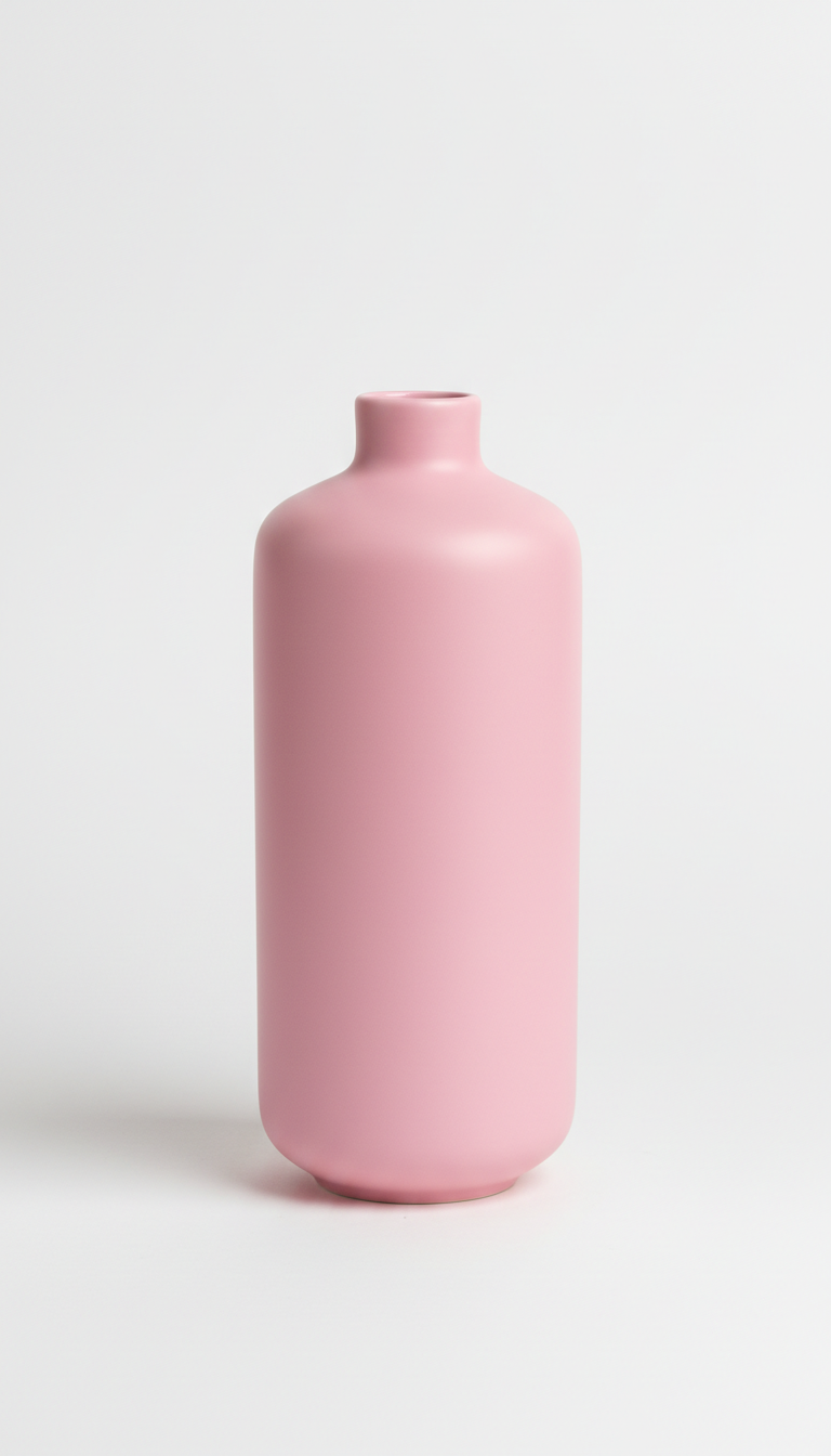 Modern Pink Ceramic Vase