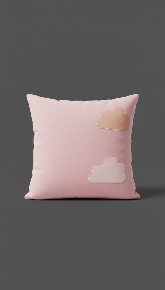 Minimalist Cotton Candy Throw Pillow